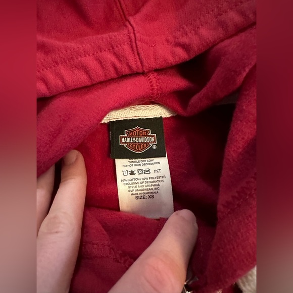 Harley Davidson Women's Zip Up Hoodie - Picture 2 of 3